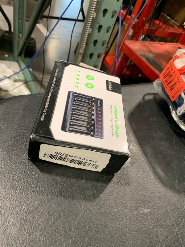 Photo 1 of HiQuick 8 Bay AA AAA Battery Charger, High Speed Charging Battery Charger for 1.2V Ni-MH/Ni-CD Rechargeable Batteries (The Type-C Cable Included)