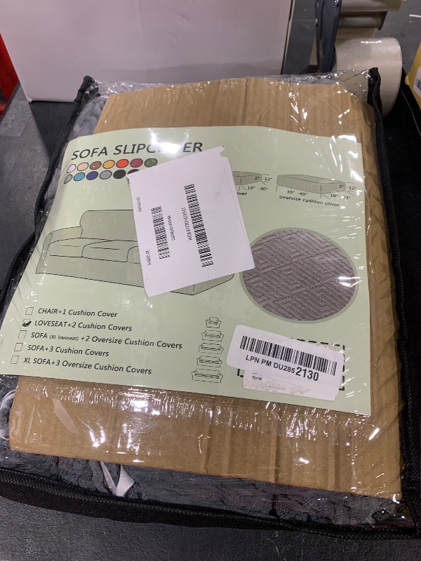 Photo 1 of XINEAGE 2025 New 3 Pieces Couch Covers for 2 Cushion Sofa Super Stretch Loveseat Slipcover Pet Dog Universal Slip Cover Anti Slip Love Seat Furniture Protector (Light Gray, 55"-69")