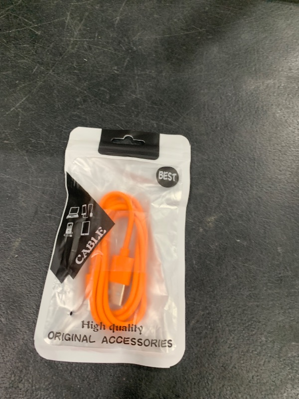 Photo 1 of Replacement Fast Charging Charger Cable Power Cord Wire Compatible for Ring Enabled Video Doorbell (2020 Release) 2/3/3 Plus/4, Doorbell Pro/Plus and Camera Battery Charging Cable (3.3ft Orange)