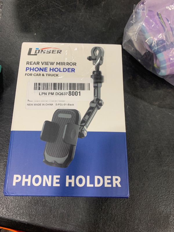 Photo 1 of Karmus Rear View Mirror Phone Holder, Universal Compatible with All Cell Phones, Aluminum Alloy Mount with Multi-Angle Adjustment and Secure Fit