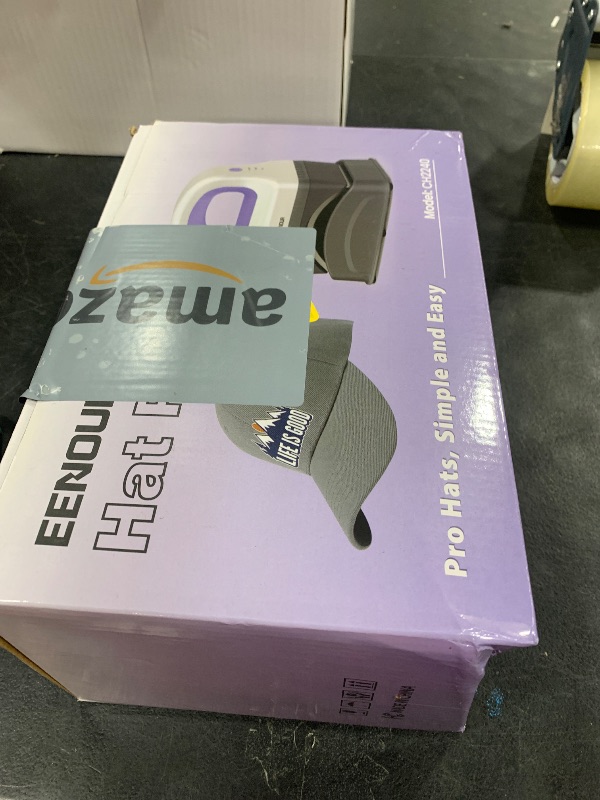 Photo 1 of EENOUR Hat Press Machine, Mini Heat Press for Caps with 3 Heating Levels & Auto-Off, Handheld Cap Easy Press with 3"×5.5" Arched Heating Plate, 2 Press Platens, A Safety Base