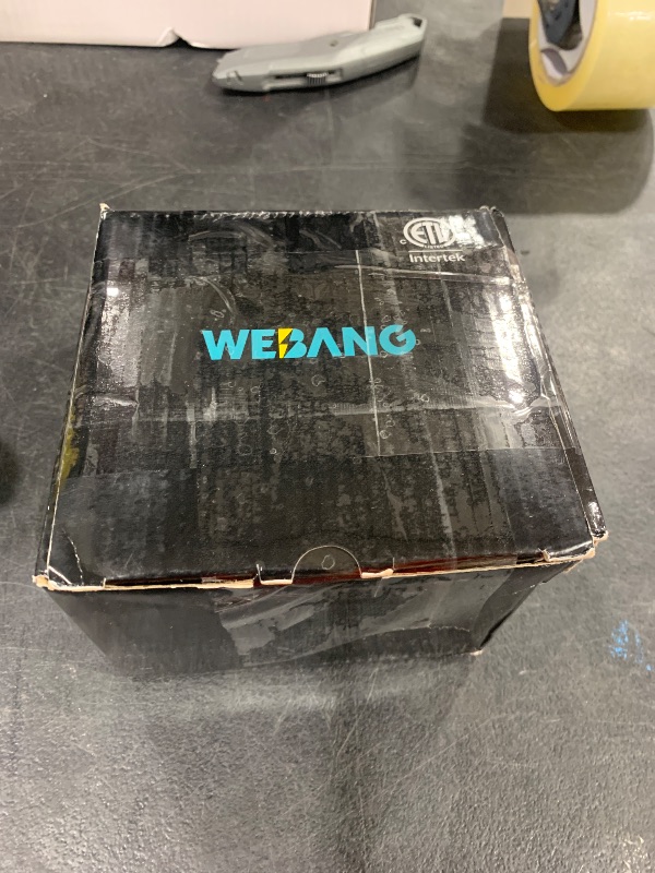 Photo 1 of WEBANG Pop Up Floor Outlet Box with 20 Amp Tamper-Resistant Receptacle Outlet, Corrosive Resistant Hardware, ETL Listed, Gold