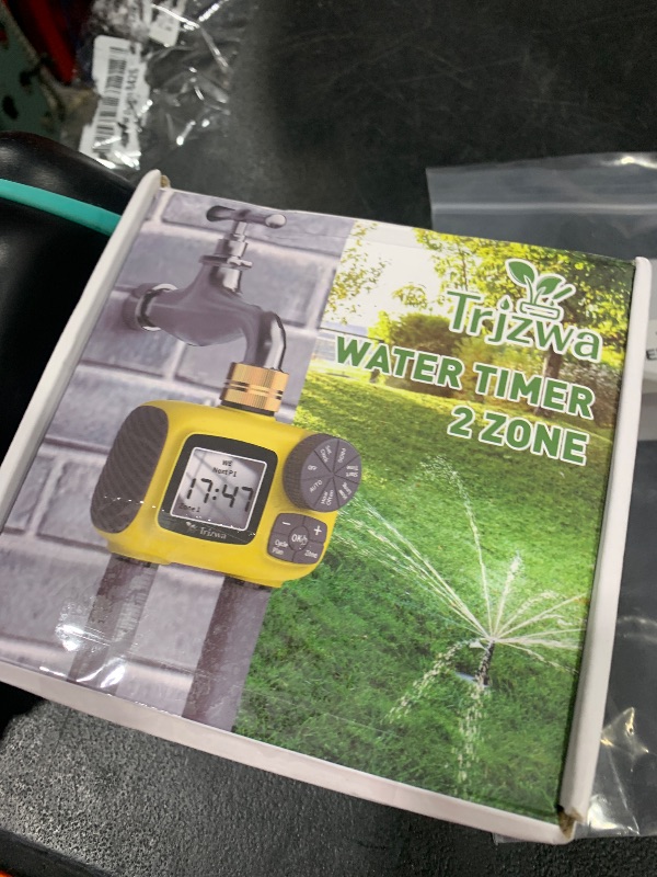 Photo 1 of Sprinkler Timer Outdoor with Brass Swivel Water Timer for Garden Hose 2 Zone Programmable/Rain Delay/Manual/Automatic Irrigation Controller-Sprinkler System for Garden/Lawn/Yard/Pool