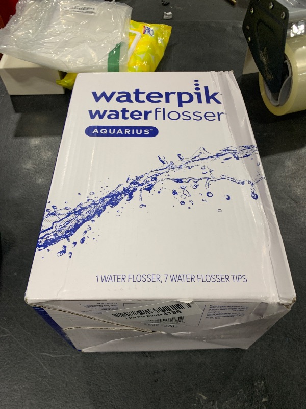 Photo 1 of Waterpik Aquarius Water Flosser For Teeth Cleaning, Gums, Braces, Dental Care, Electric Power With 10 Settings, 7 Tips For Multiple Users And Needs, ADA Accepted, White WP-660, Packaging May Vary