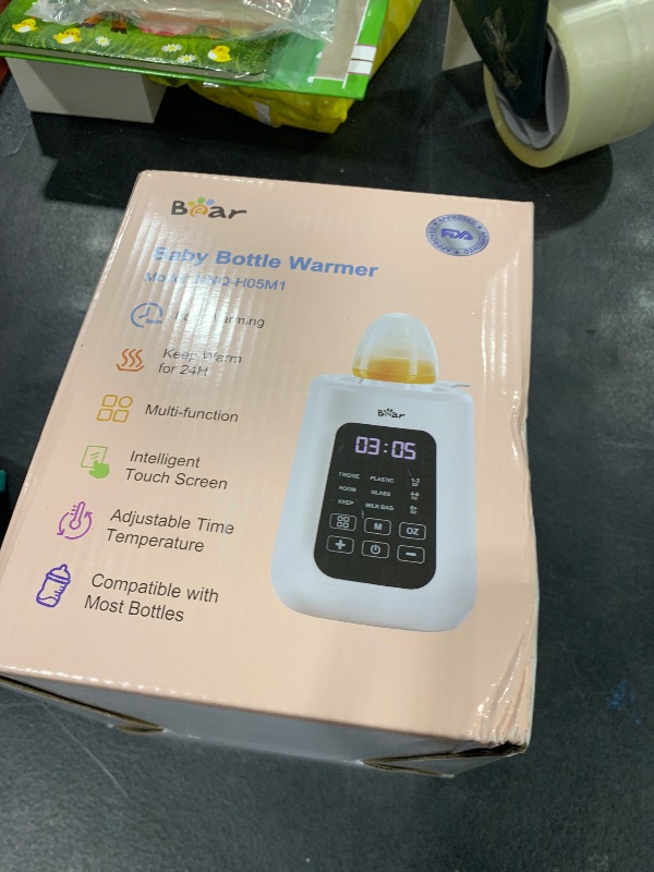 Photo 1 of Bear Baby Bottle Warmer, Milk Warmer Breastmilk Bag Formula Fast Warming for New Born Baby Bottles, 6 Oz with Time Temp Control Automatic Shut Off at Home Use