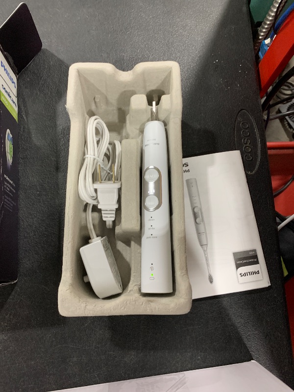 Photo 1 of PHILIPS Sonicare ProtectiveClean 6100 Rechargeable Electric Toothbrush, with Pressure Sensor, 3 Cleaning Modes, SmarTimer and QuadPacer, 14-Day Battery Life, Travel Case, White, Model HX6877/21