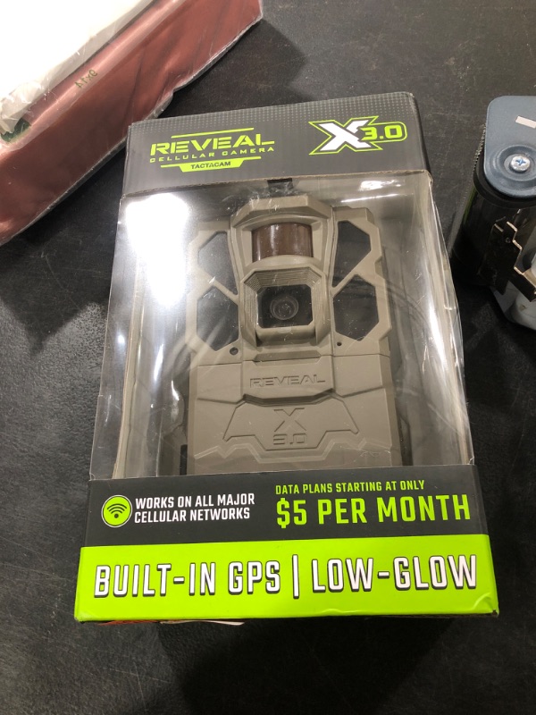Photo 1 of TACTACAM Reveal X Gen 3.0 LTE Cellular Trail Camera AT&T and Verizon,1080p FHD Video, Low Glow IR LED Flash, No SD Card Required (RV-TC-XGEN3) for Hunting, Security, Surveillance
