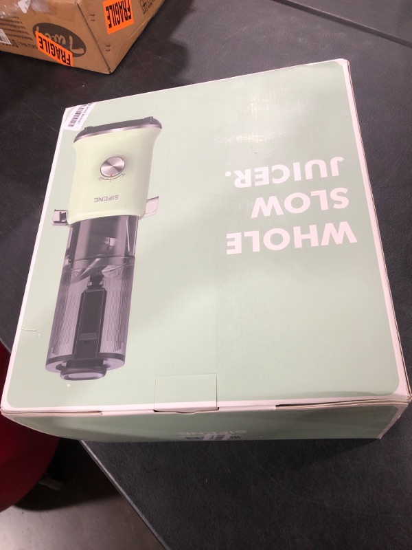 Photo 1 of SiFENE Cold Press Juicer, Slow Masticating Juicer with 4.3" Large Feed Chute for Whole Fruits Vegetables, Easy to Clean, Non-BPA, Gray