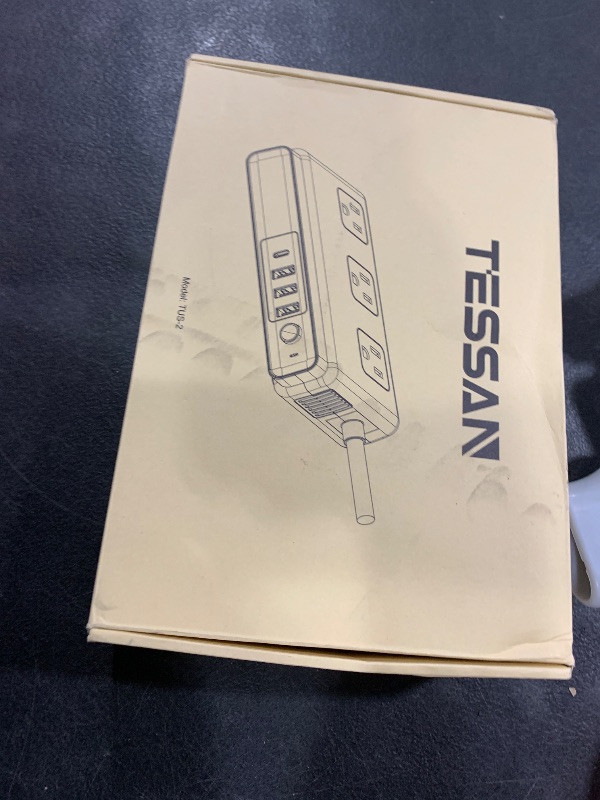 Photo 1 of TESSAN 220V to 110V Voltage Converter for Travel with 4 USB Ports (1 USB C), 3 AC Outlet and EU UK AU IT in ZA International Power Adapter, Step Down Transformer Outlet Converters White