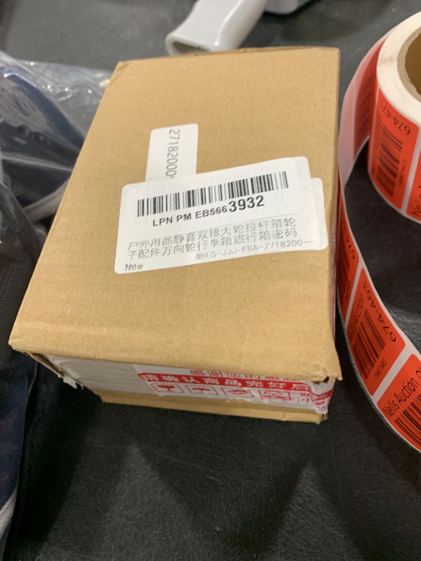 Photo 1 of 1 Pair Luggage Replacement Wheels Luggage Wheels Replacement, Outdoor Double Row Large Wheel Draw? Box Case Suitcase Accessory