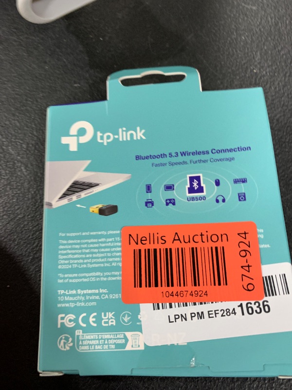 Photo 1 of TP-Link USB Bluetooth Adapter for PC, Bluetooth 5.0/5.3 Dongle Receiver, Plug and Play, Nano Design, EDR & BLE, Supports Windows 11/10/8.1/7 for Desktop, Laptop, PS5/PS4/Xbox Controller (UB500)