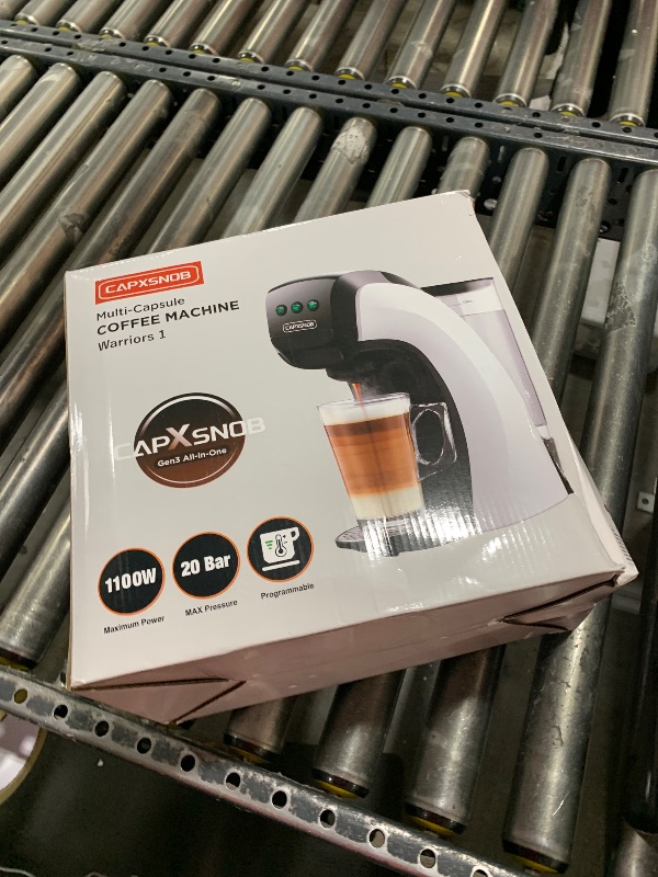 Photo 1 of Warriors1 Single Serve Coffee Maker for Keurig K Cup, Espresso Machine for Nespresso Original, Dolce Gusto Pods, Grounds, Cappuccino & Latte Coffee Machine, 20 Bar Espresso Maker, 3 Brew Sizes