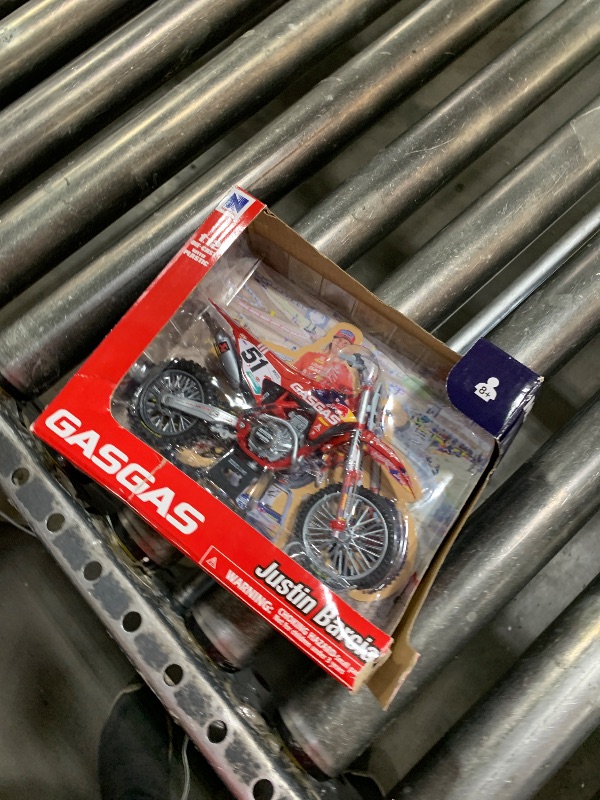 Photo 1 of New Ray GasGas MC 450F Motorcycle #51 Justin Barcia GasGas Factory Racing - Red Bull 1/12 Diecast Model