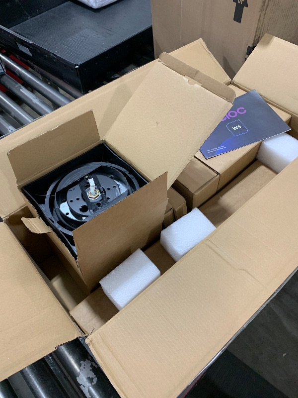 Photo 1 of ocioc 52 inch Ceiling Fans with Lights, Large Air Volume Ceiling Fans with Reversible Quiet DC Motor and Remote 2 Pack?Black?