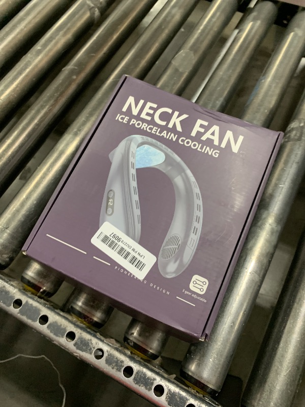 Photo 1 of Feenleyin Neck Fan Portable Air Conditioners Personal Fans with Cooling Plate Ergonomic Fan Type-C Rechargeable 5200mAh 360° Airflow Wearable LED Screen 3 Speeds 3 Cooling Setting Gifts