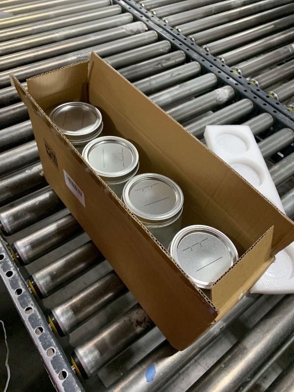 Photo 1 of WACOI Mason Jars 32 Oz with Lids Wide Mouth 4 Pack, Glass Jars Canning Jars Large for Centerpieces Pickling Storage Food Meal Prep Salad Jam