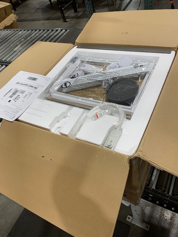 Photo 1 of GE AWCS10WWA Window Air Conditioner, Wi-Fi Enabled, Energy-Efficient Cooling for Medium Rooms up to 450 sq ft, 10,000 BTU, White
