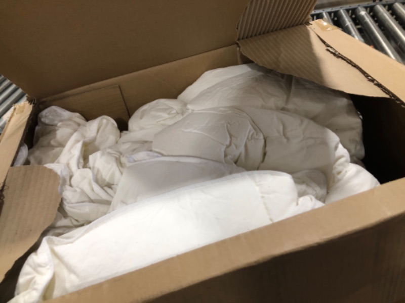 Photo 1 of Cosybay California King Size Feather Down Fiber Comforter - All Season White 100% Cotton Duvet Insert - Luxury Medium Warmth Hotel Bedding Comforter, Fluffy and Cozy -Cal King 104 x 96 Inch