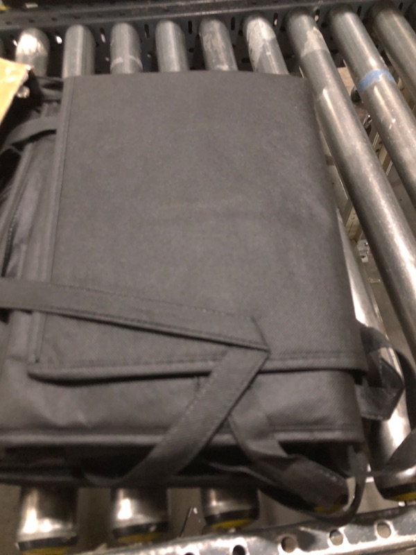 Photo 1 of Maxcheck 6 Insulated Food Delivery Bag XXXL Large Capacity Hot Cold Grocery Tote Bag Reusable Warming Cooler Pizza Catering Carrier for Commercial Travel Lunch Shopping Gifts (Black)