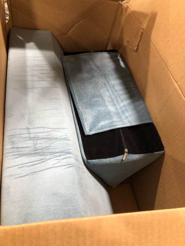 Photo 1 of Side Sleeping Positioning Wedge Pillow Belt Connection, Adjustable Limit Width Bed Wedges Body Positioners for Sleep Apnea, Back Support Wedge for Back Pain Relief,Bed Sores,Anti Snoring, Post Surgery