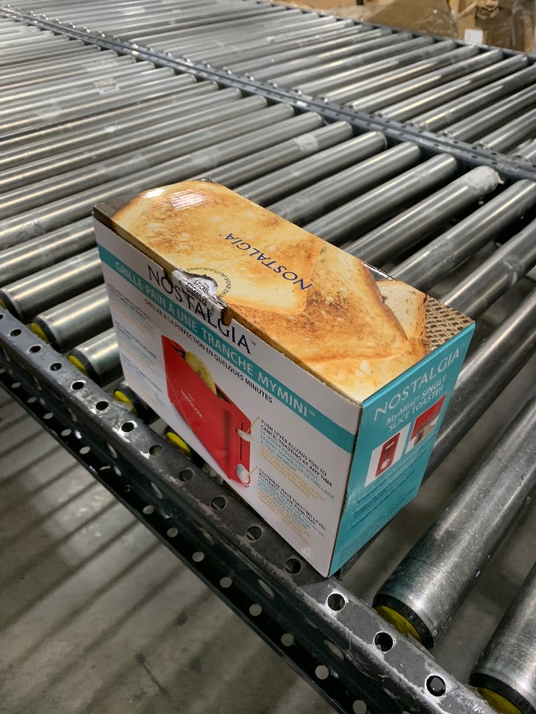 Photo 1 of Nostalgia MyMini Single Slice Toaster | 1.25" Wide Slot, Portion Control, Compact Design, Adjustable Temperature
