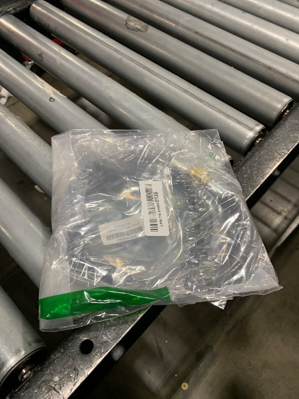 Photo 1 of Flame King 40-inch Propane Thermo Plastic Hose Assembly, 3/8-inch ID, 3/8-inch MPT X 1/2-inch Female Flare, for RVs and Travel Trailers