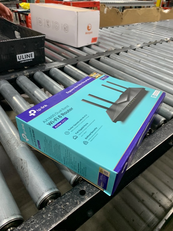 Photo 1 of TP-Link AX1800 WiFi 6 Router V4 (Archer AX21) – Dual Band Wireless Internet, Gigabit, Easy Mesh, Works with Alexa - A Certified for Humans Device