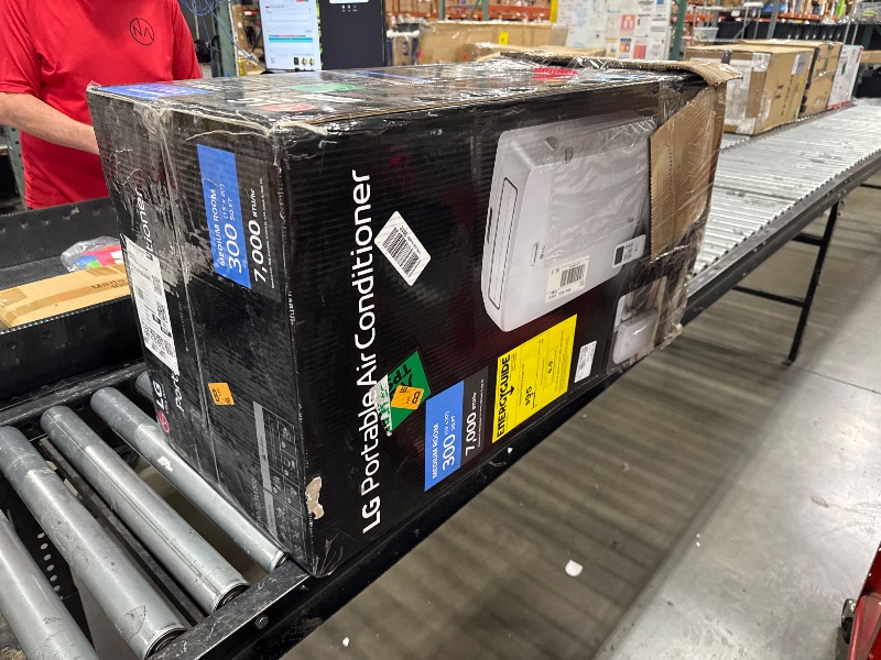 Photo 1 of LG 7000 BTU (DOE) / (10500 ASHRAE) Portable Air Conditioners Cools 300 Sqft Easy Install & Remote Control LCD Display Eco-friendly Small Room Air Conditioner AC Unit Cool Home White LP0723WSR