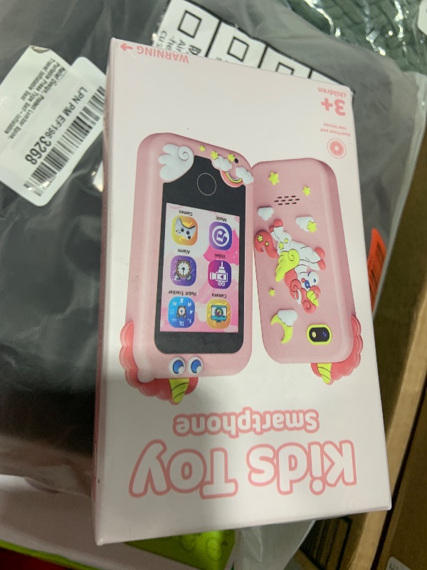 Photo 1 of Kikidex Kids Smart Phone for Girls, Perfect Christmas Birthday Gifts for 3-10 Year Old Kids, Touchscreen Learning Play Toy Smartphone with Dual Camera, Puzzle Game, Music Player (Pink)