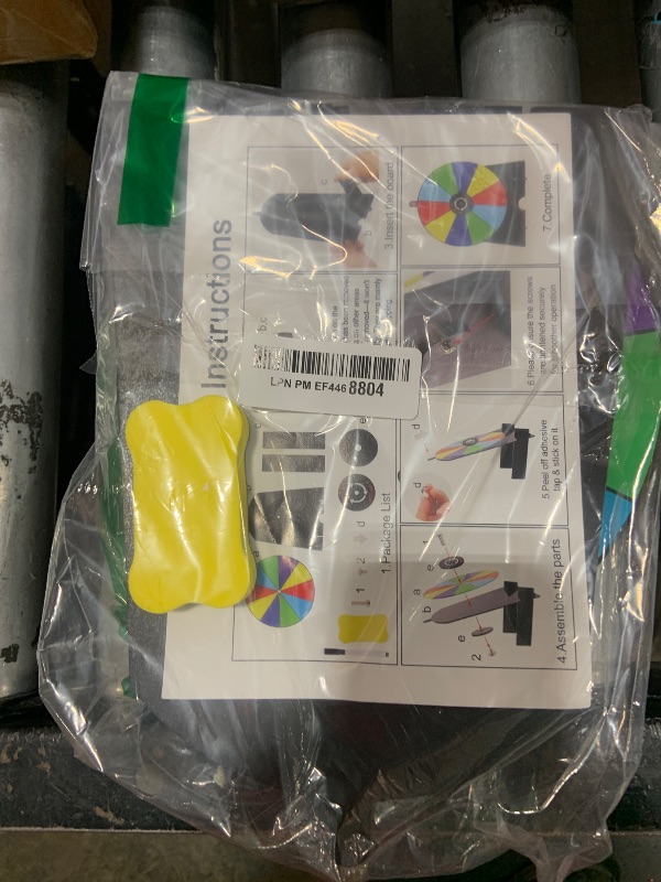 Photo 1 of Upgraded 8 Inch Prize Wheel Spinner with Stand, 10 Slots Color Spinning Wheel for Prizes with Dry Erase Marker and Eraser, Spin The Roulette Game of Fortune - Trade, Carnival and Chore Raffle