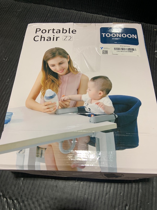 Photo 1 of TOONOON Hook On High Chair with Tray, Fast Table Chair for Baby Toddler, Portable Feeding Seat Attaches to Table, Washable for Travel Outside