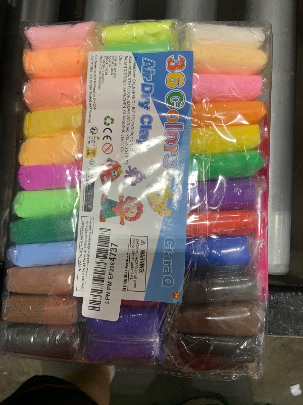 Photo 1 of CiaraQ Modeling Clay Kit - 36 Colors Air Dry Ultra Light Clay, Safe & Non-Toxic, Great Gift for Kids.