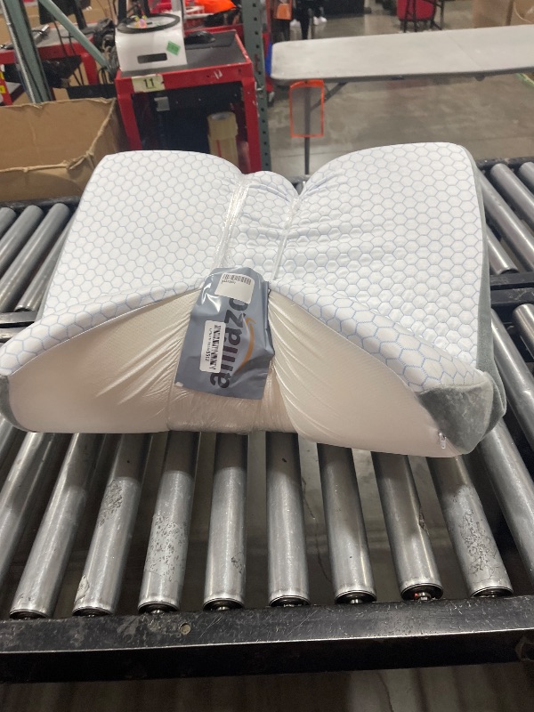 Photo 1 of puredown® 12" Bed Wedge Pillow, Cooling Gel Memory Foam for Nighttime Acid Reflux, Lumbar & Back Support, Leg Elevation Therapy, Snore Reduction Aid, Triangular Wedge Design, Detachable Washable Cover