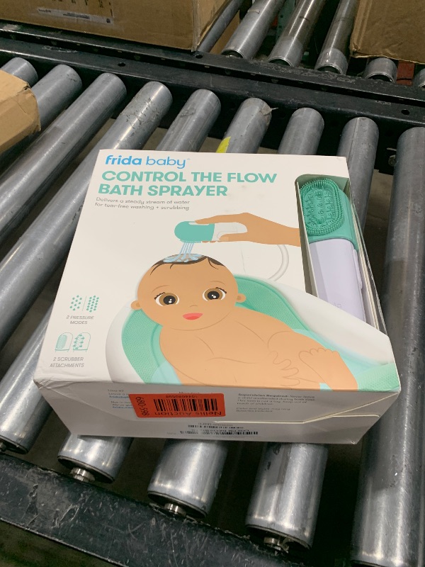 Photo 1 of Frida Baby Control The Flow Bathtub Sprayer Attachment for Baby Bathtub, Shower Head with Scalp Massager, Control Waterflow with 2 Pressure Modes