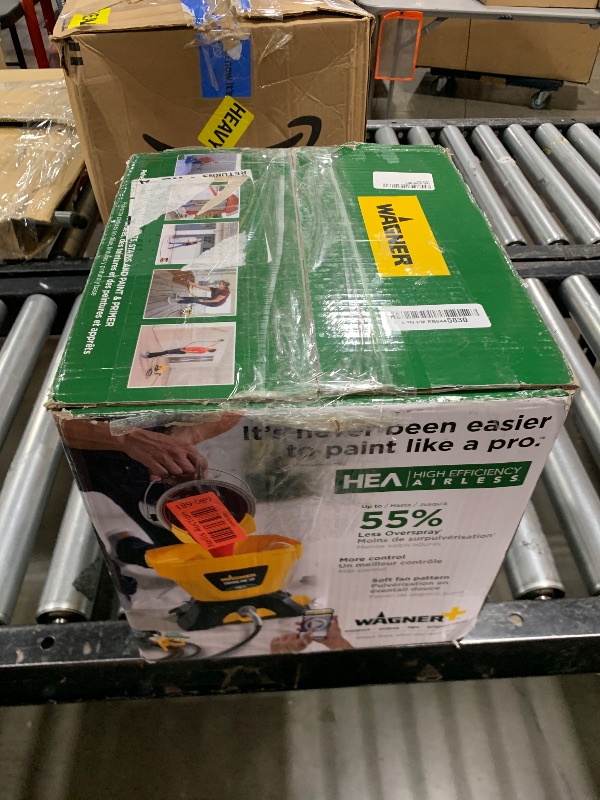 Photo 1 of Wagner Spraytech 2422951 Control Pro 130 Paint Sprayer Kit, High Efficiency Airless Sprayer with Low Overspray & 12" Extension, 515 & 413 Tip for Large Projects, Yellow