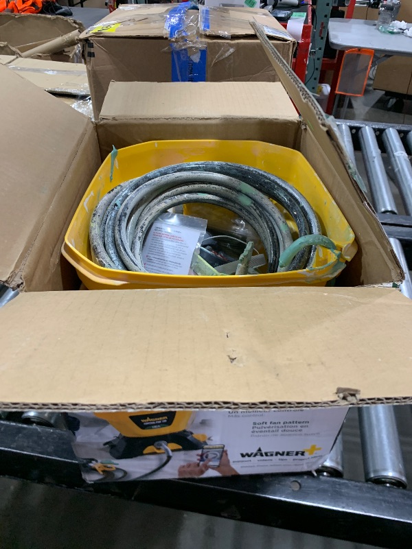 Photo 1 of Wagner Spraytech 2422951 Control Pro 130 Paint Sprayer Kit, High Efficiency Airless Sprayer with Low Overspray & 12" Extension, 515 & 413 Tip for Large Projects, Yellow