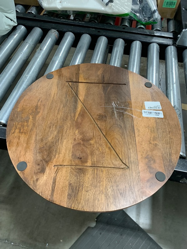 Photo 1 of Mud Pie Round Oversized Wood Board 20" dia, Brown