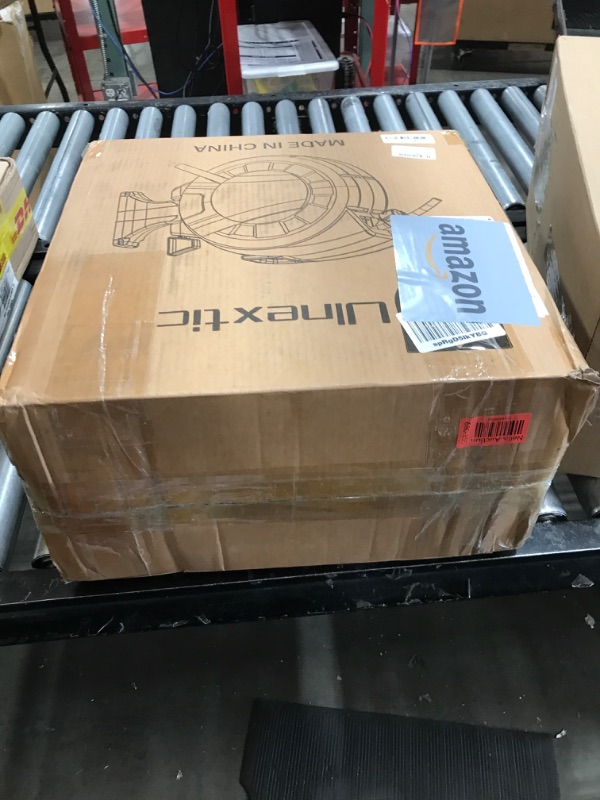 Photo 1 of Retractable Garden Hose Reel, 1/2 in x 100 ft Wall Mounted Hose Reel, 10-Pattern Spray Nozzle, Any Length Lock/Slow Return System/Wall Mounted/180°Swivel Bracket
