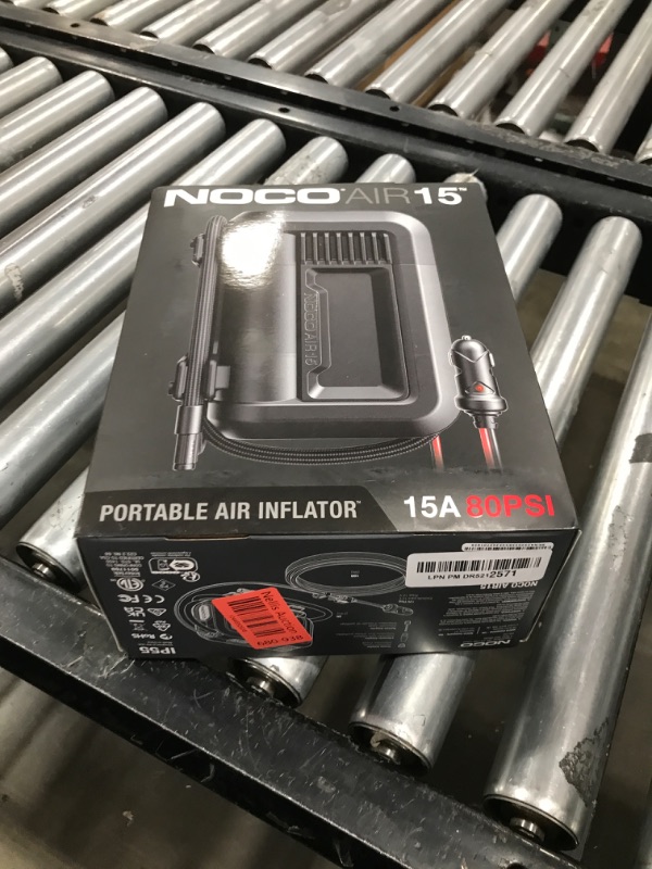 Photo 1 of NOCO AIR15: UltraFast 15A Tire Inflator - 12V Portable Air Compressor Pump, Rated at 80 PSI, Inflates Tires from 0-40 PSI in 2.9 Minutes with a Digital Gauge, Smart Pressure, and Auto-Shutoff