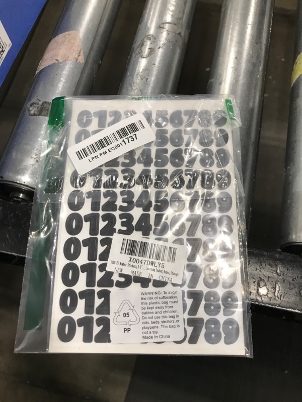 Photo 1 of STARLIBOO 1000 PCS Number Stickers, 0.5" Waterproof Vinyl Number Stickers, Consecutive Number 0-9 Labels Self-Adhesive Without Residue Left for Indoor and Outdoor (Each Number 100PCS, Black)