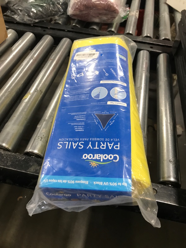 Photo 1 of 9'10" Party Shade Sail, Triangle - Yellow