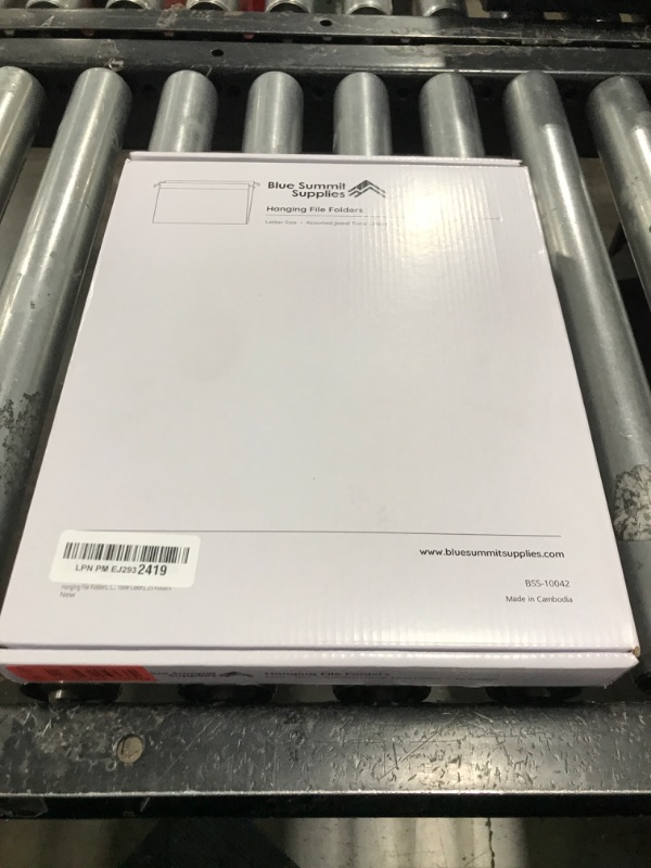 Photo 1 of Blue Summit Supplies 25 Jewel Tone Hanging File Folders Letter Size with Tabs, Reinforced Hanging File Folders Jewel Tone, Includes Plastic Tabs and Inserts