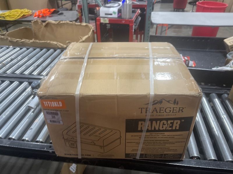 Photo 1 of Traeger Grills TFT18KLD Ranger, Portable Wood Pellet Grill and Smoker – Electric Tabletop Pellet Smoker with Digital Arc Controller, Cast Iron Griddle, For Tailgating and Outdoor Cooking