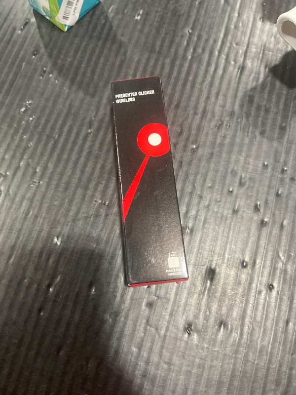 Photo 1 of Wireless Presenter, Hyperlink Volume Control Presentation Clicker RF 2.4GHz USB PowerPoint Clicker Presentation Remote Control Pointer Slide Advancer (Black)
