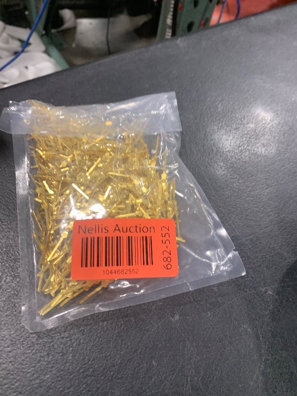 Photo 1 of Tighall 500PCS Metal Bright Gold Chandelier Crystal Clips, 1.57inch Total Length Chandelier Connectors Clips Pins
