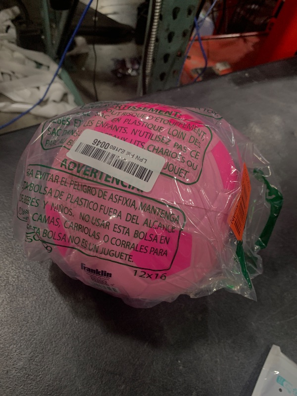 Photo 1 of Franklin Sports Kids Foam Soccer Ball - Mini Soft Foam Youth Soccer Ball - Indoor + Outdoor Toy Soccer Ball for Kids - Probrite 6.5" Mini Foam Ball - Soft Backyard + Practice Toy Ball - Pink
