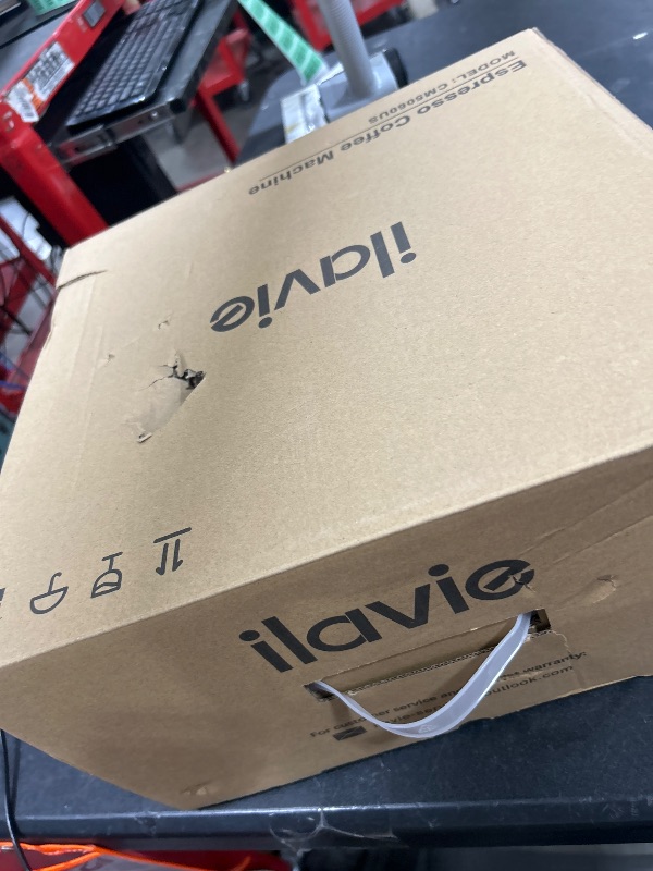 Photo 1 of ILAVIE 20Bar Espresso Machine, With Milk Frother Steam Wand, 1000ML Removable Water Tank, Ideal for Cappuccino, Latte and Espresso, for Home Use, Silver
