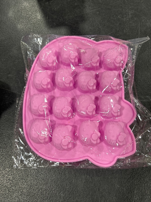Photo 1 of ICNYEKl Cute Kitten Chocolate Silicone Mold, Silicone Candy Molds 16 Cavity, Cat Ice Cube Tray for Baking, Cupcake Topper, Pudding, Butter, Gelatin, Jelly, Bath Bomb, Candle, Plaster, Resin, Clay