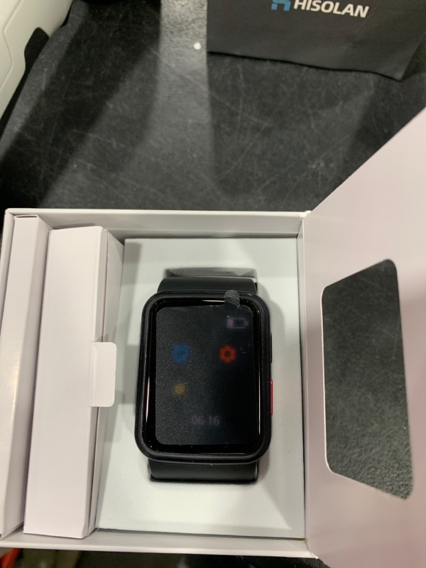 Photo 1 of HISOLAN Smart Blood Pressure Monitor Watch with Inflatable Cuff- Accurate Health Tracking, Wrist BP Monitor, Blood Oxygen Monitoring and Heart Rate, Long Battery Life, Compatible with iOS and Android