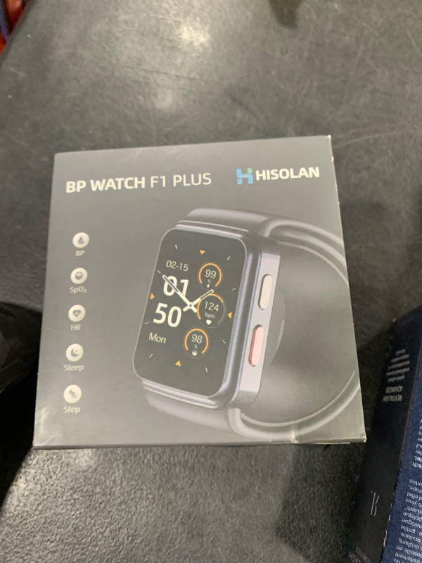 Photo 1 of HISOLAN Smart Blood Pressure Monitor Watch with Inflatable Cuff- Accurate Health Tracking, Wrist BP Monitor, Blood Oxygen Monitoring and Heart Rate, Long Battery Life, Compatible with iOS and Android